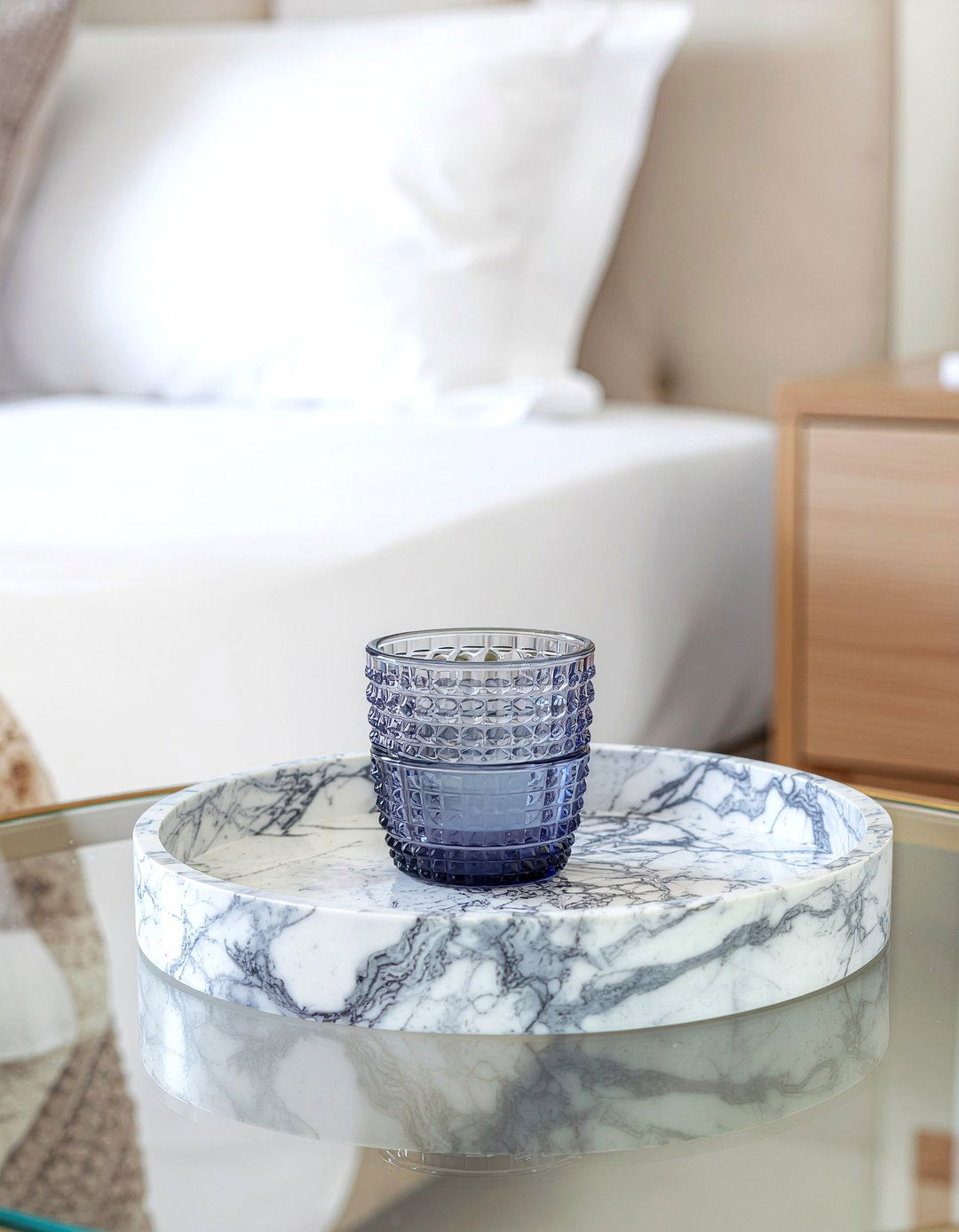 Marble Nightstand Tray - 30 bedroom catch all trays