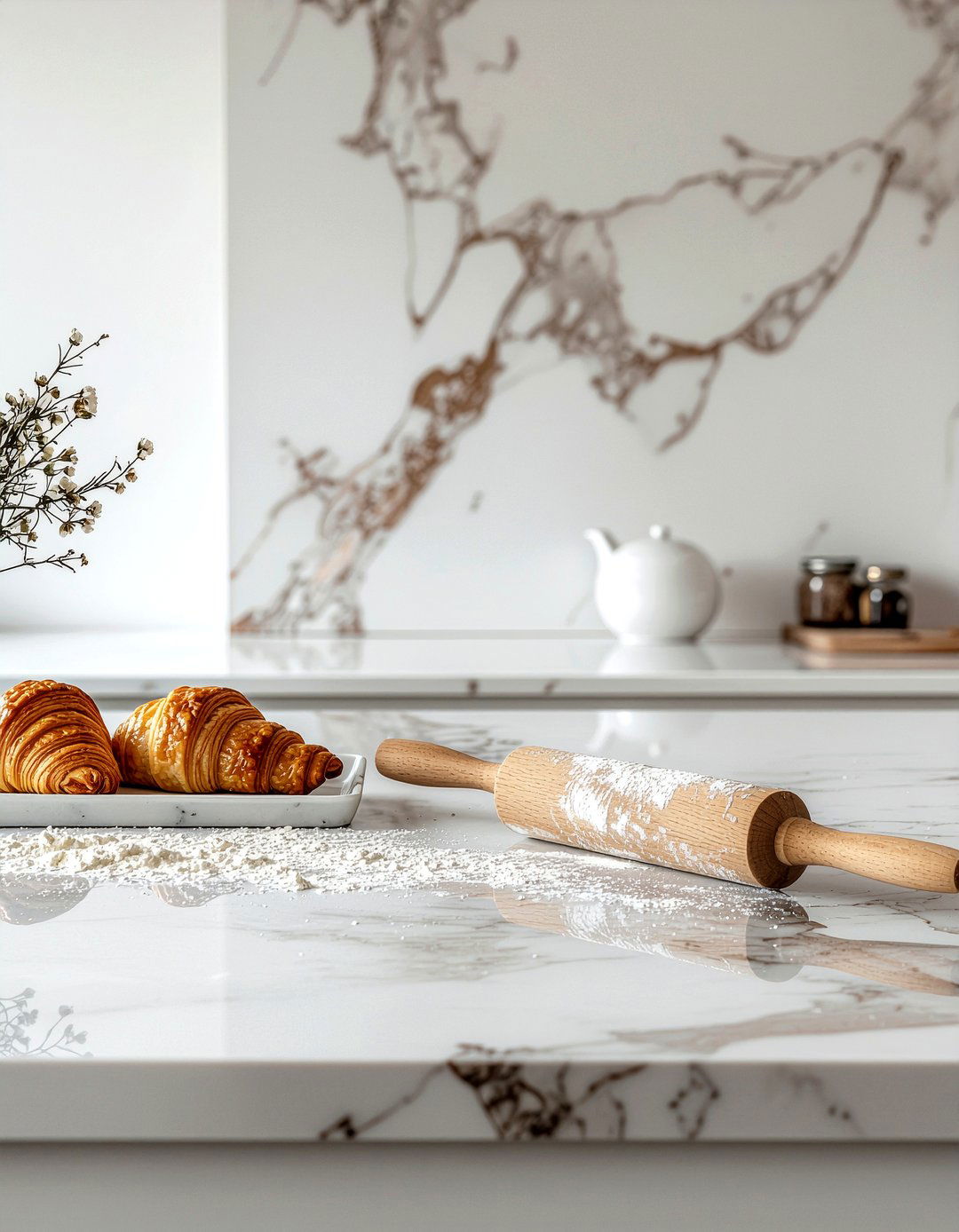 Marble Pastry Station - 30 chef kitchen ideas