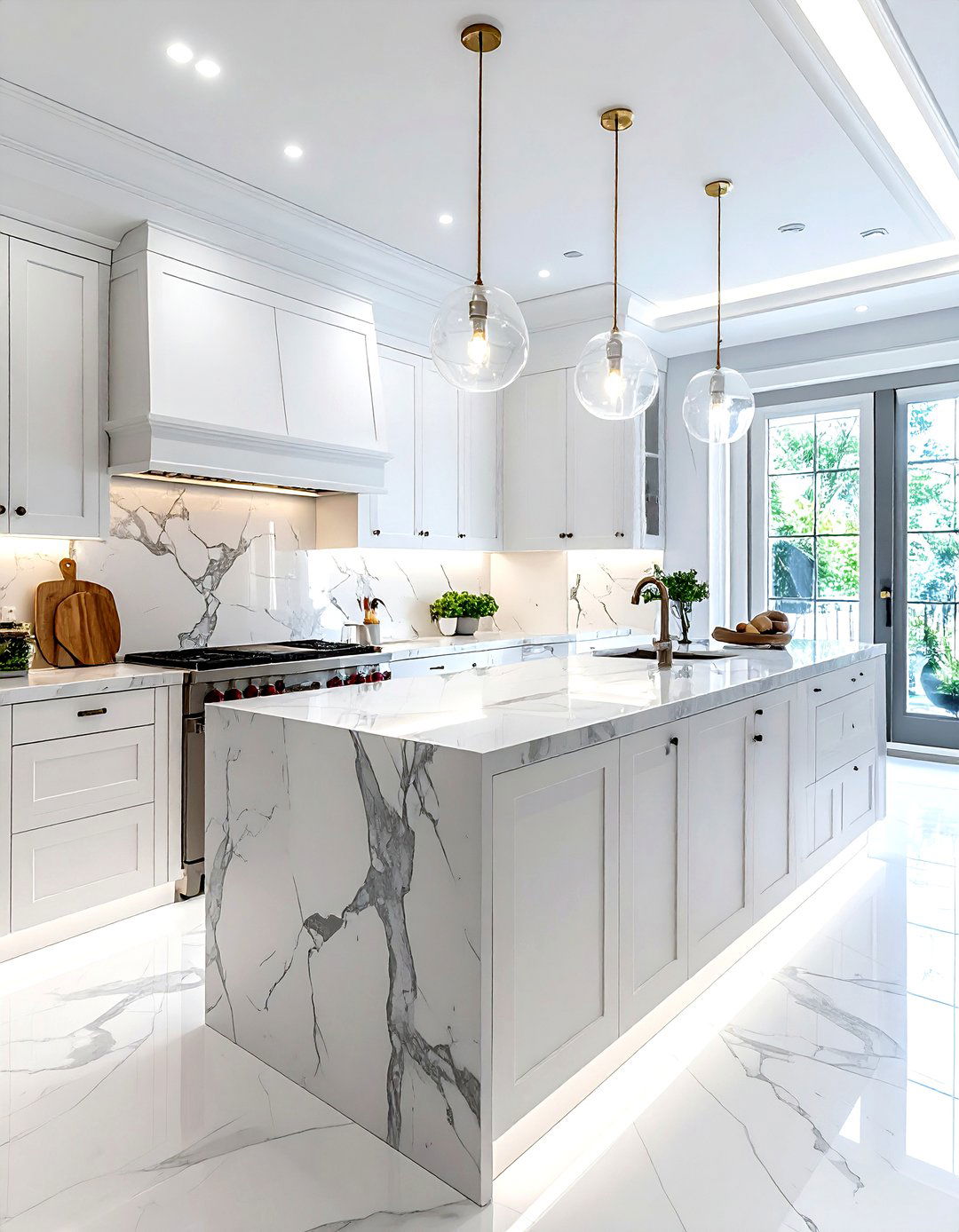 Marble Scullery - 30 kitchen scullery ideas