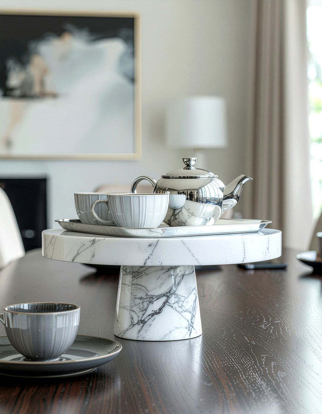 Marble Serving Tray - 30 dining room tea service ideas