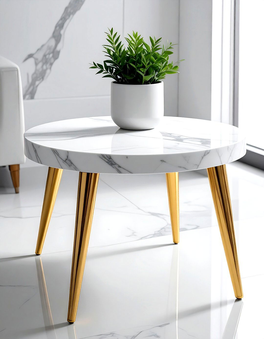 Marble Side Table - 30 living room side table ideas