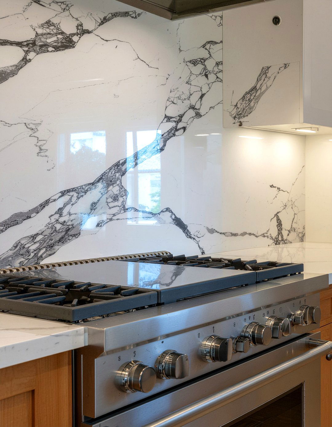 Marble Slab Backsplash - 30 kitchen investment piece ideas