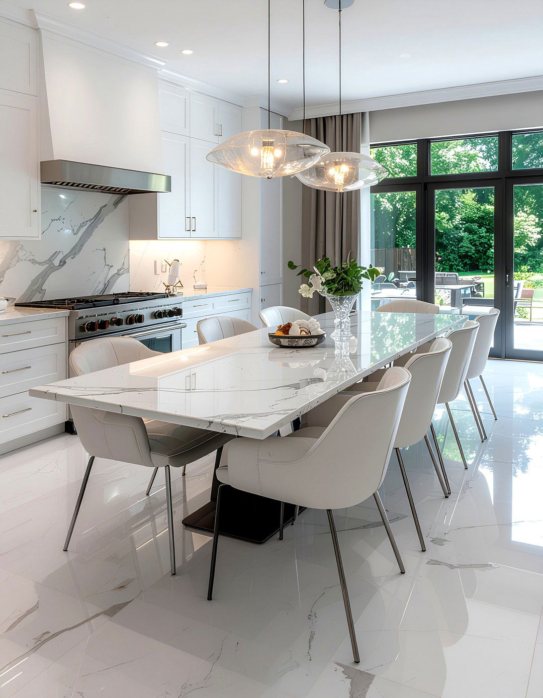 Marble Table Dining Room - 30 dining room inspo ideas