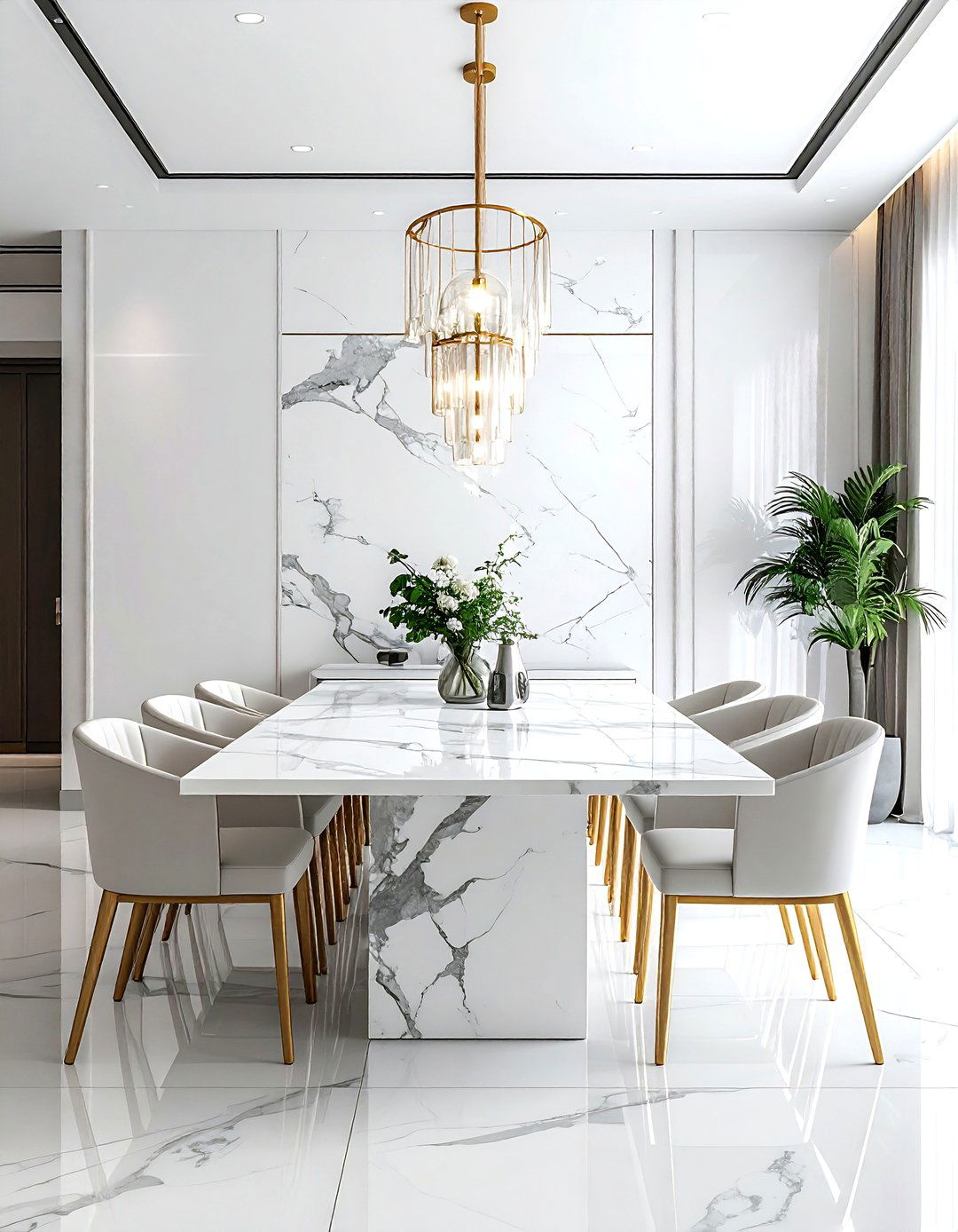 Marble Table Dining Room - 30 popular dining room ideas