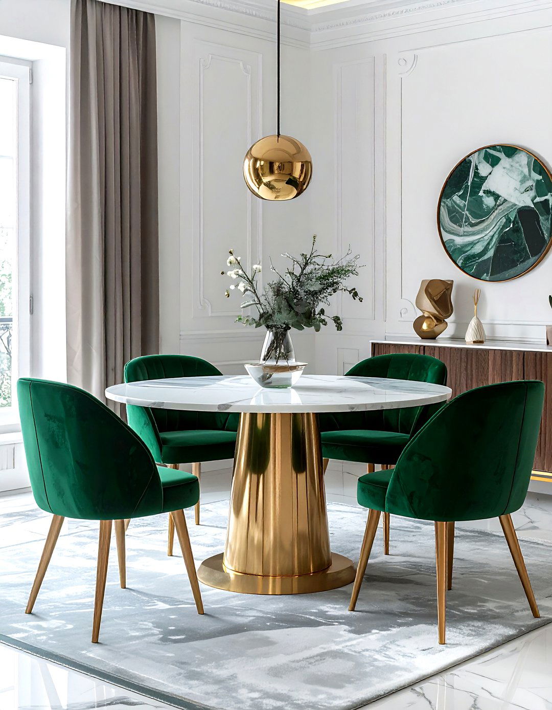 Marble Table Dining Room - 30 clutter-free dining room ideas