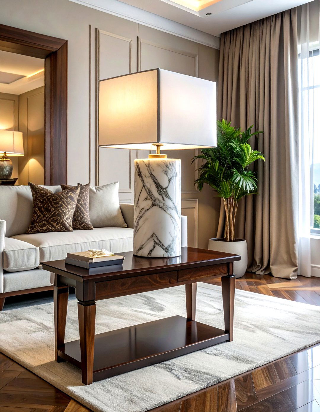 Marble Table Lamp - 30 living room table lamps