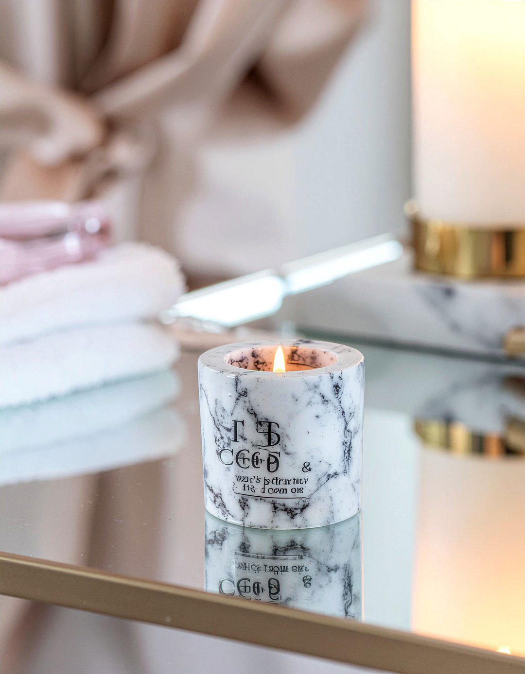 Marble Tealight Holder - 30 bedroom candle holders