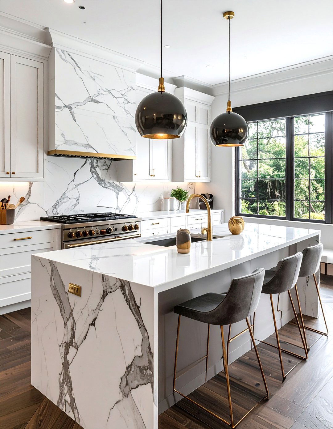 Marble Tile Backsplash - 30 soapstone countertop kitchen ideas