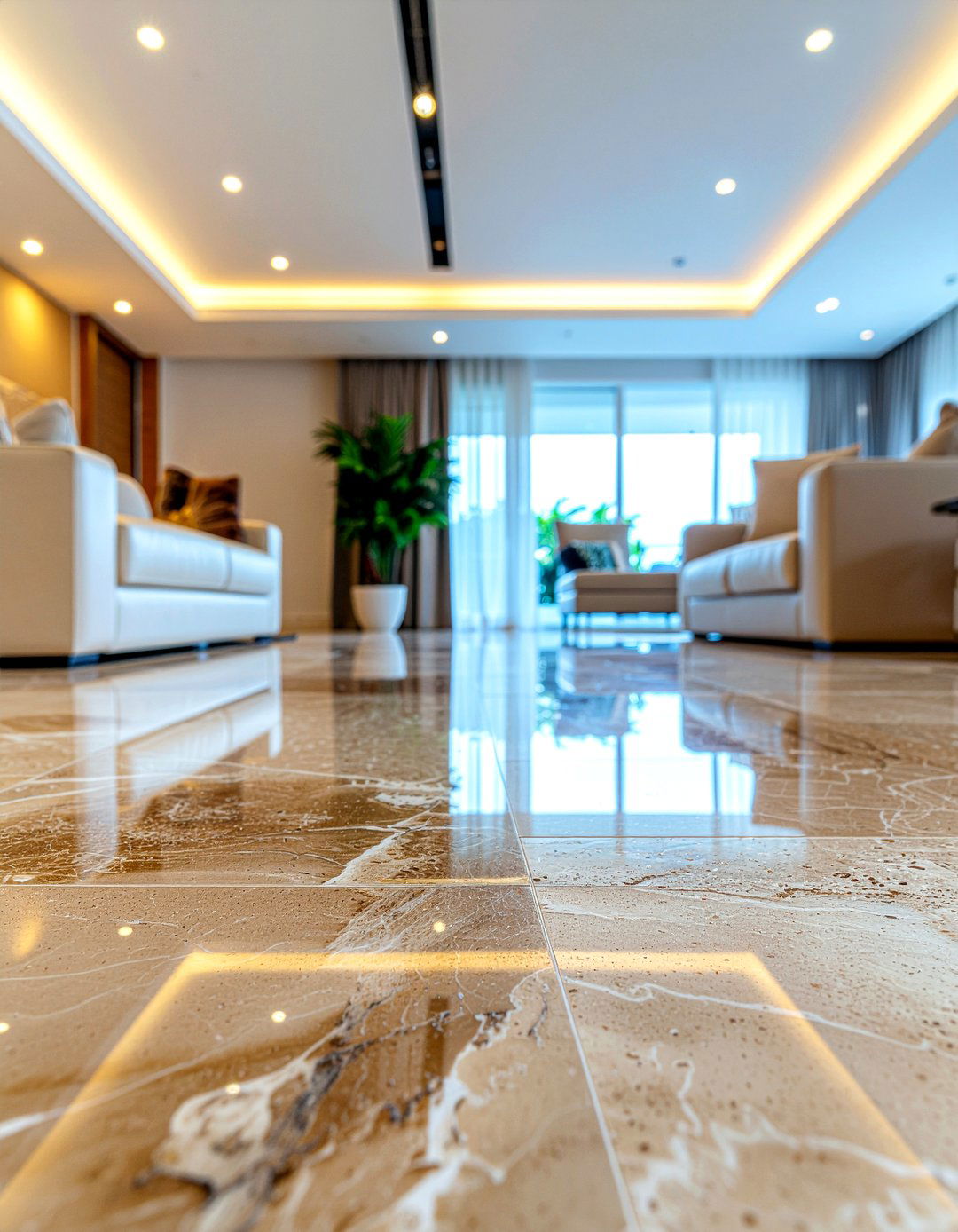 Marble Tile Baseboard - 30 living room baseboards ideas