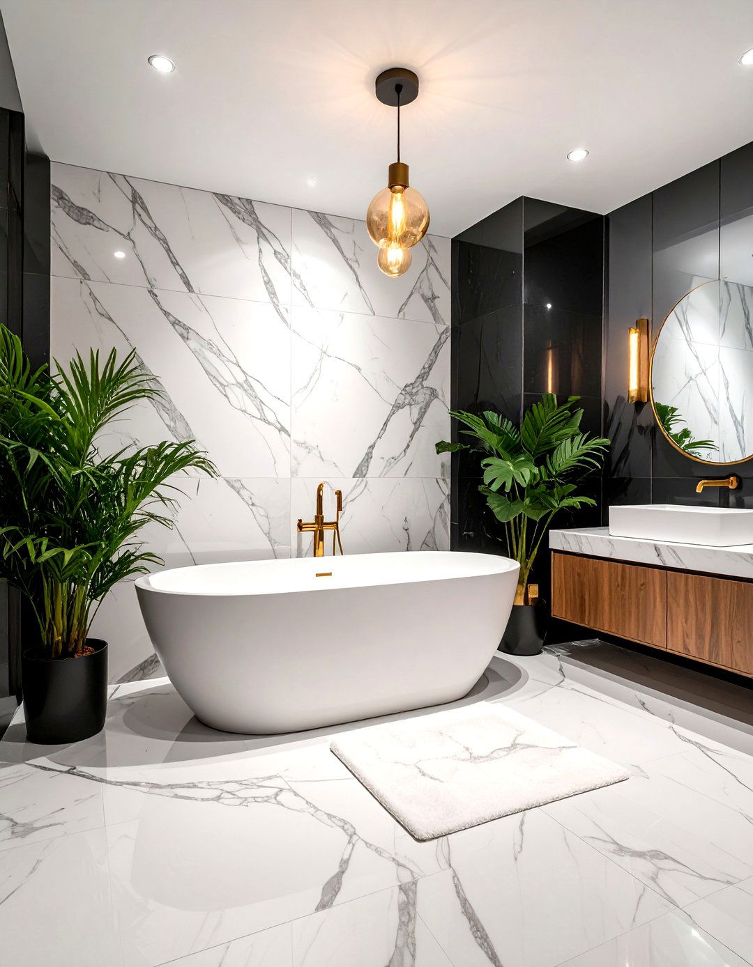 Marble Tile Black Grout - 30 black grout bathroom ideas