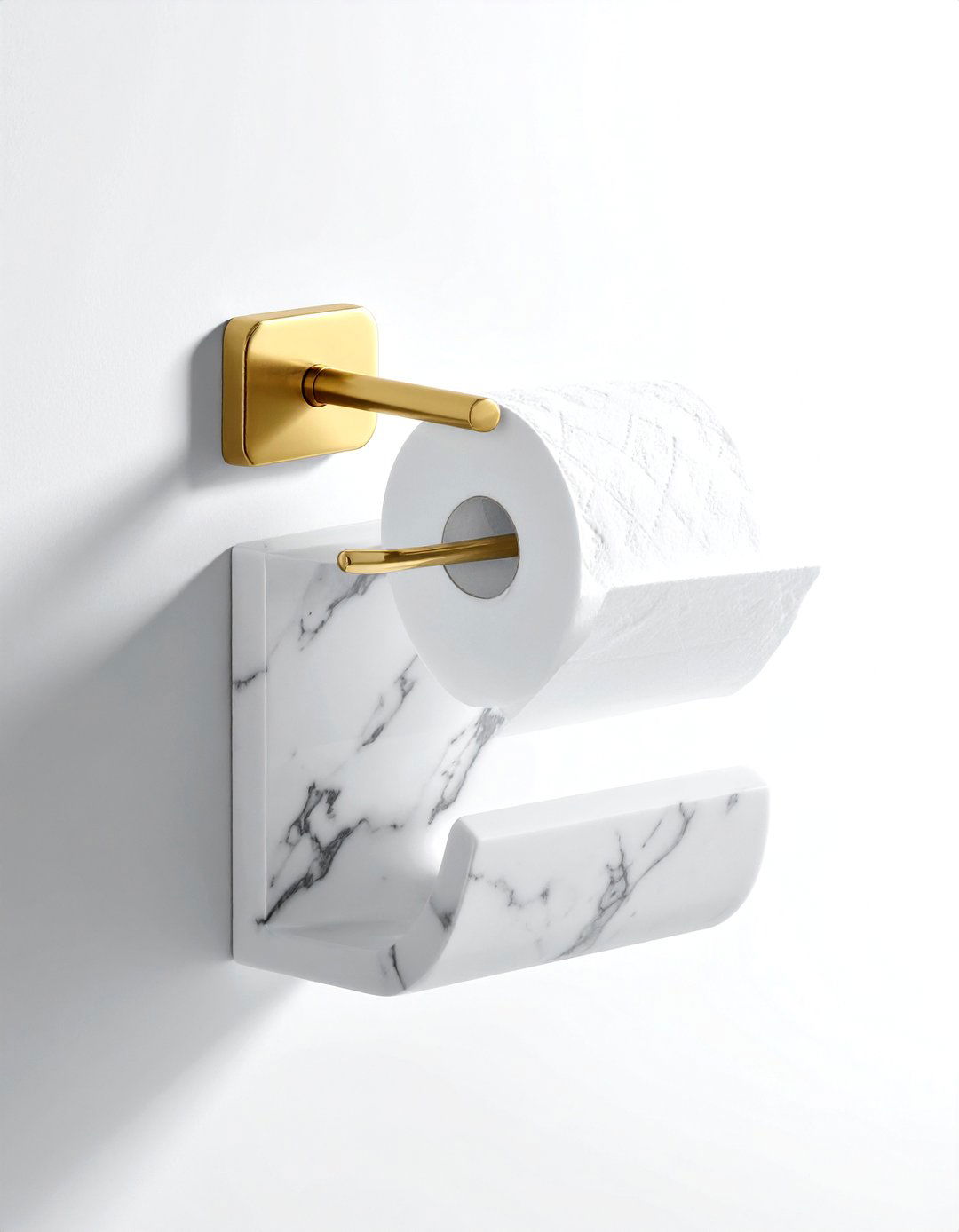 Marble Toilet Paper Holder - 30 toilet paper holder ideas