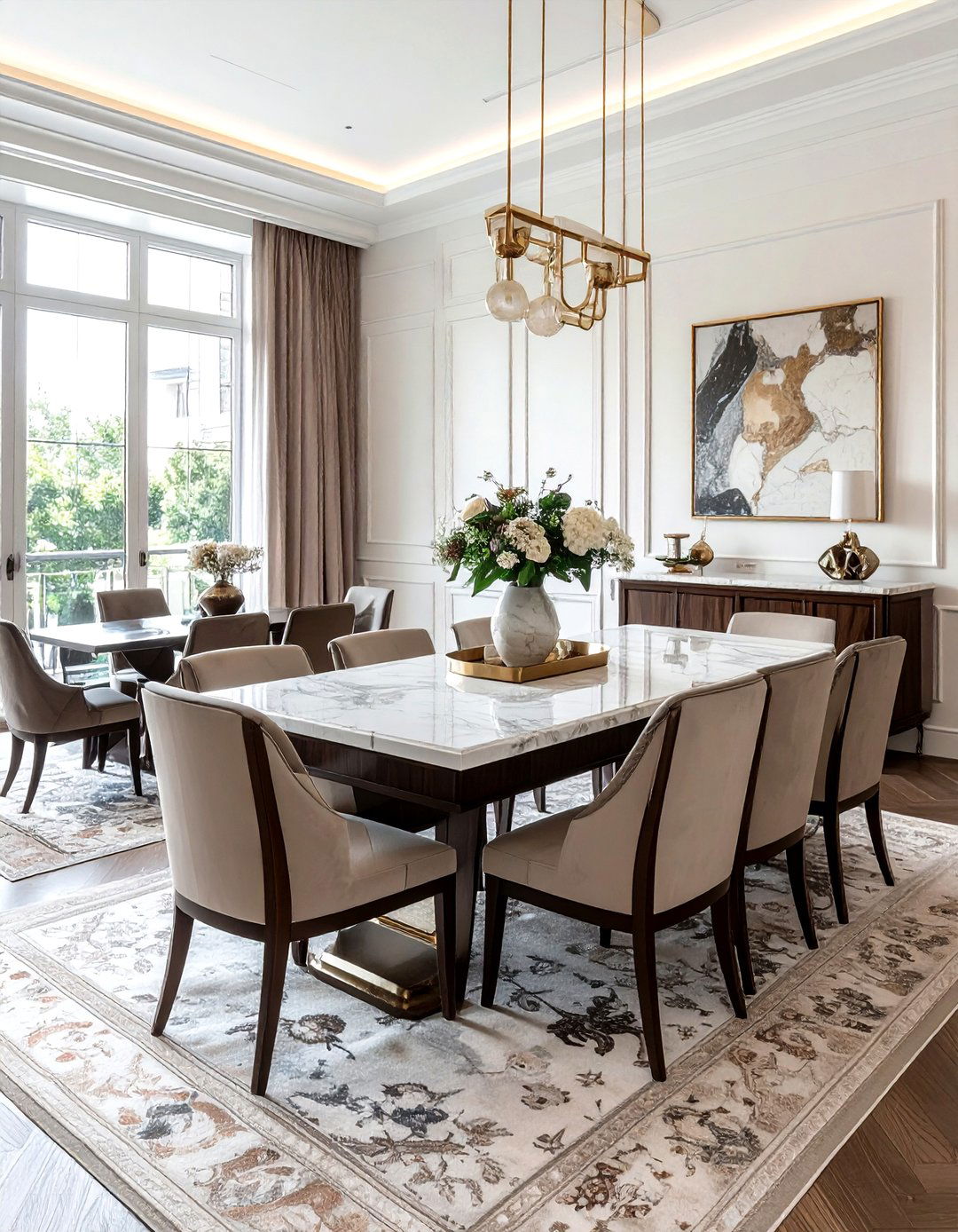 Marble Top Antique Buffet - 30 antique buffet dining room ideas