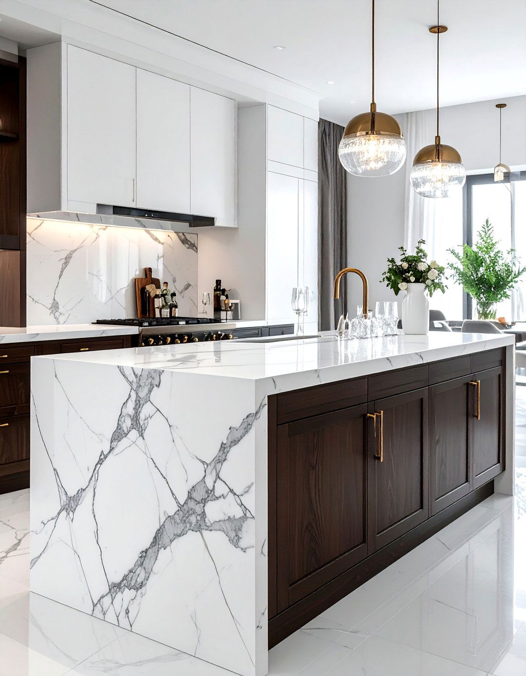 Marble Top Bar Cabinet - 30 dining room bar ideas