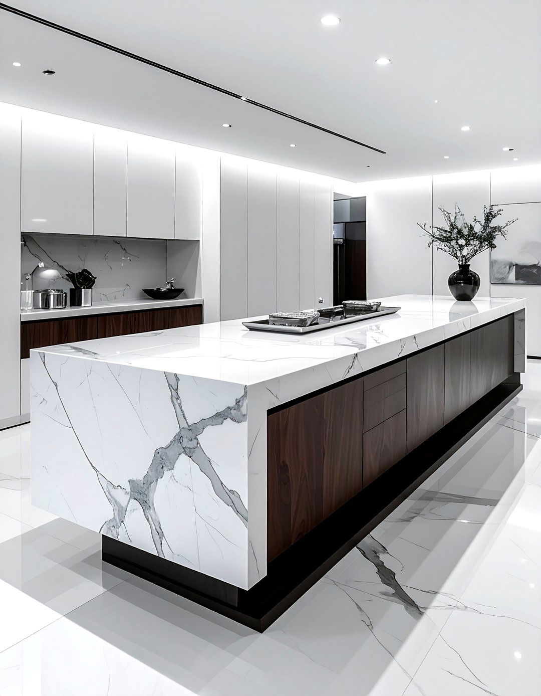 Marble Top Buffet - 30 dining room buffet ideas