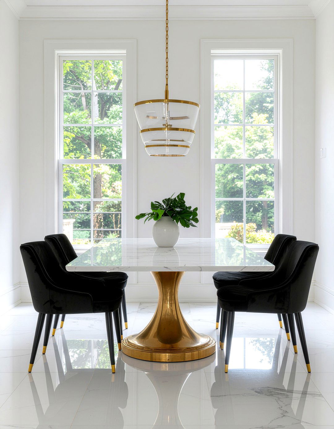 Marble Top Dining - 30 effortless dining room ideas
