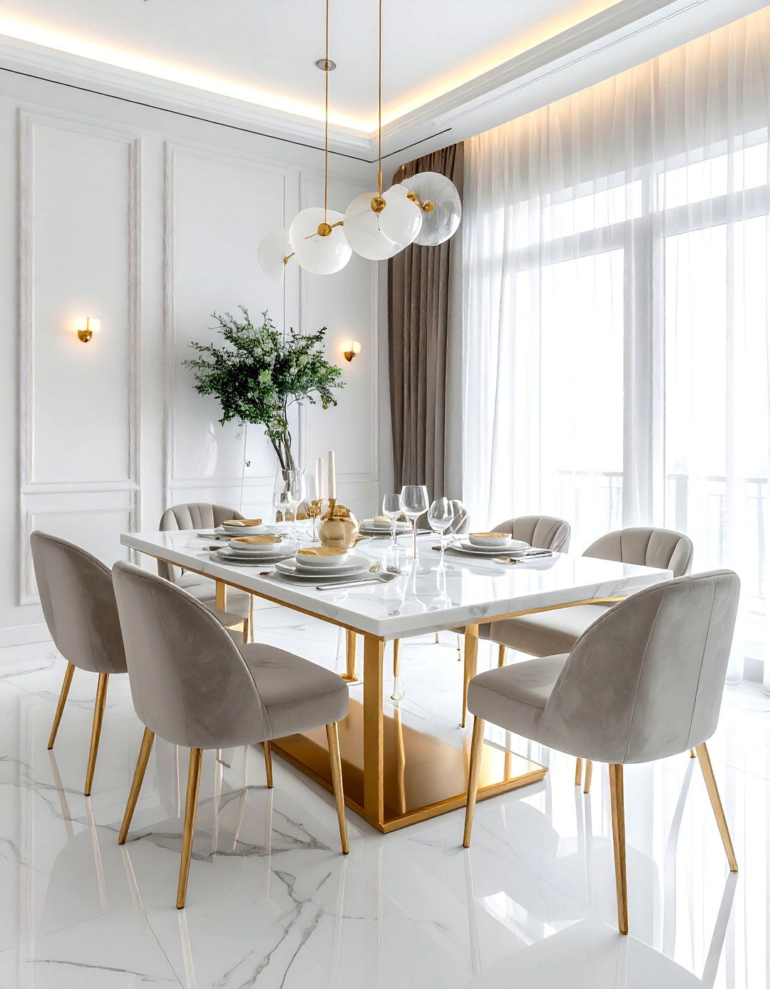 Marble Top Dining Room - 30 livable dining room ideas