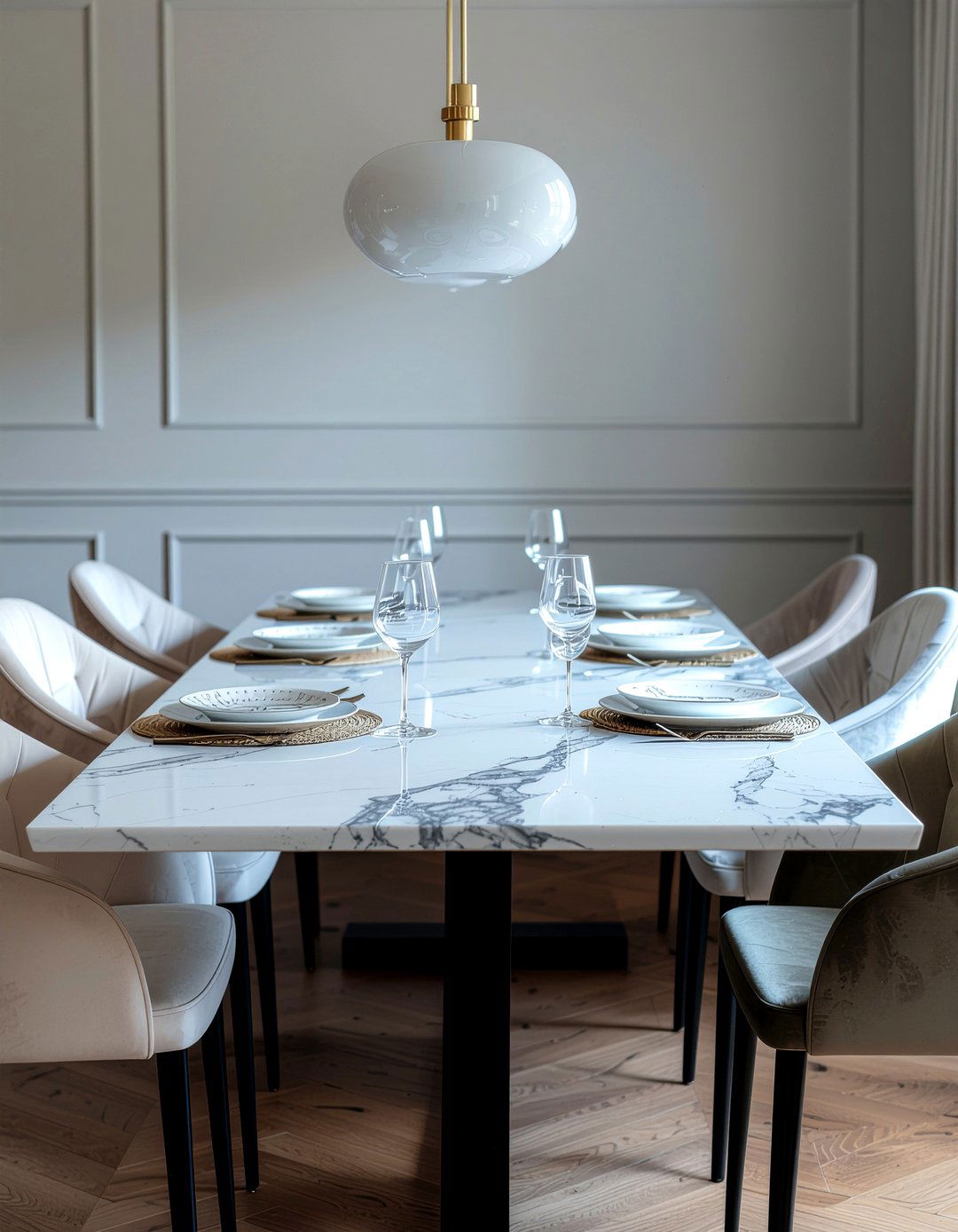 Marble Top Dining Table - 30 dining room wishlist ideas