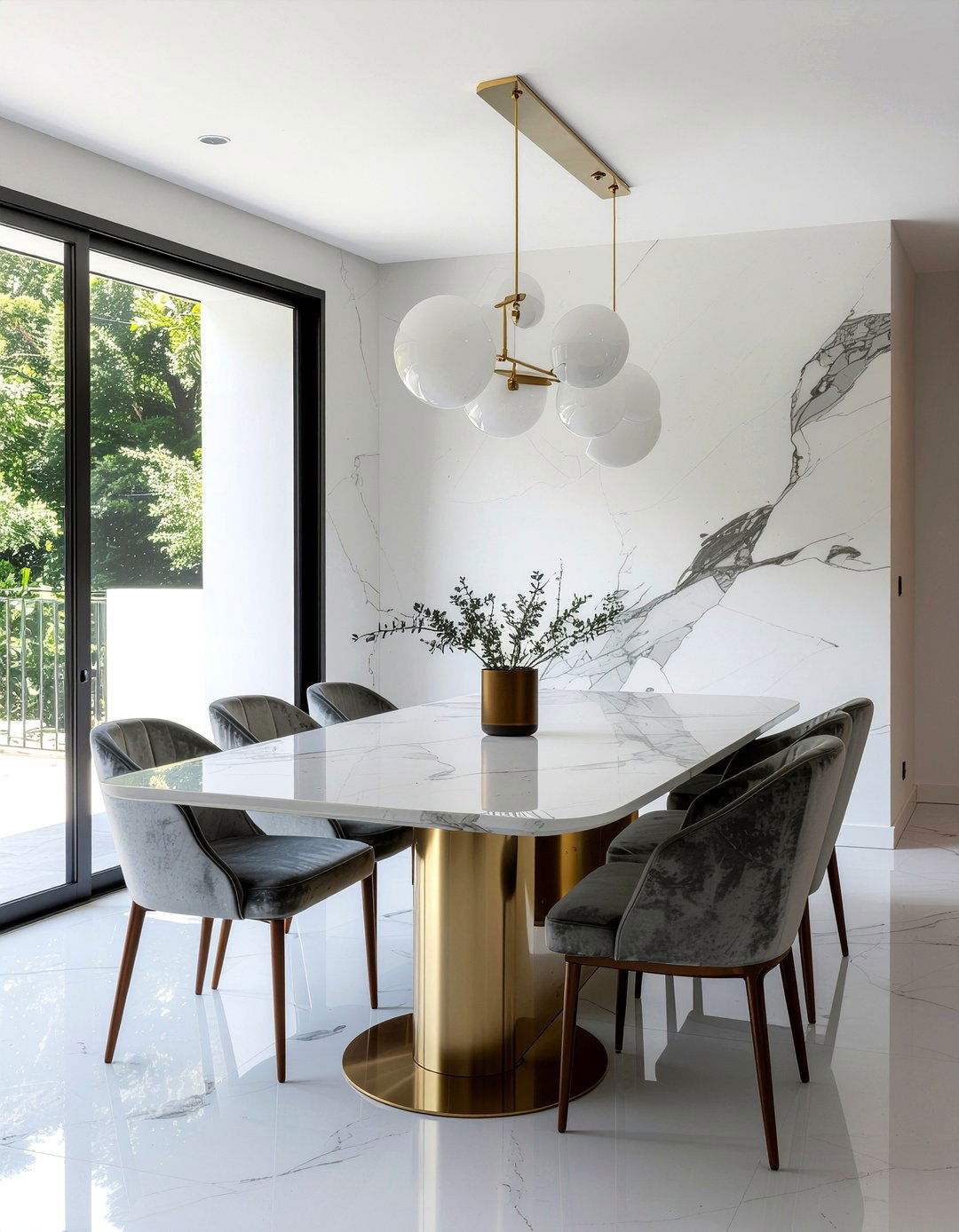 Marble Top Dining Table - 30 Georgetown dining room ideas