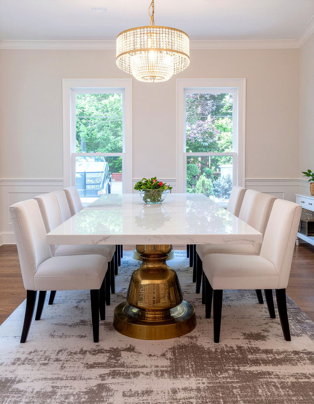 Marble Top Extendable Dining Table - 30 extendable dining table ideas