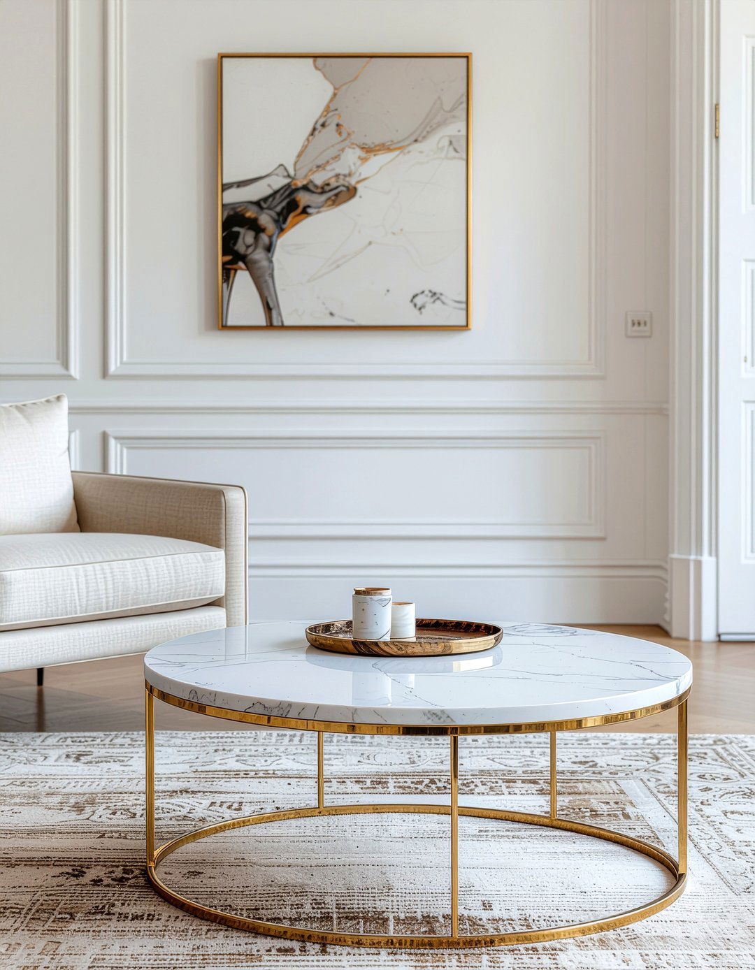 Marble Top Metal Coffee Table - 30 living room metal coffee tables