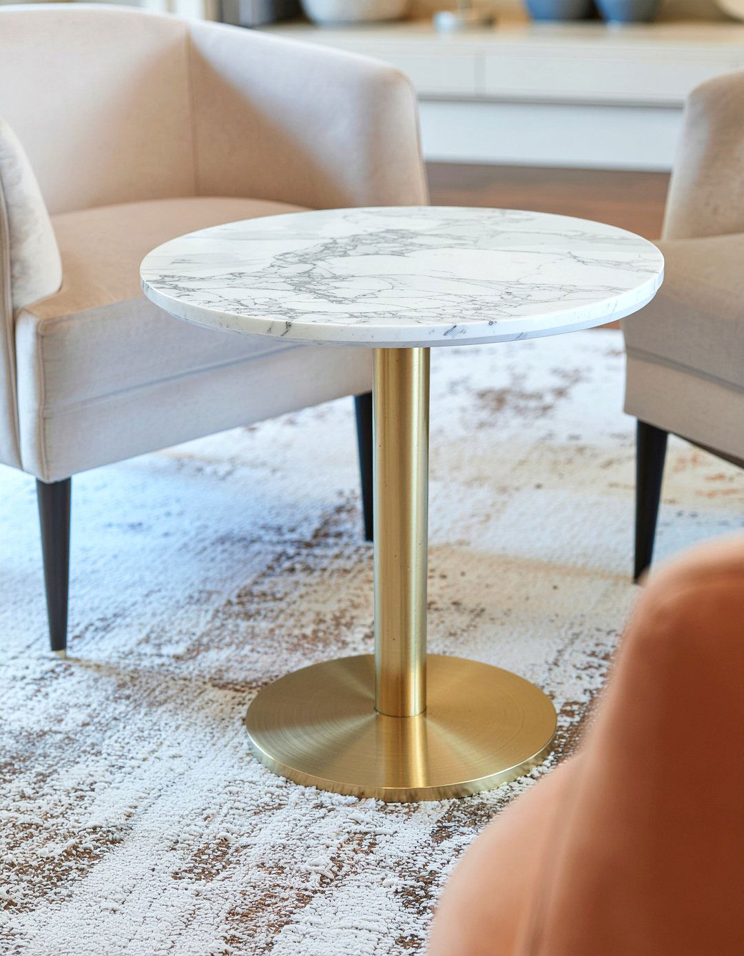 Marble Top Side Table - 30 living room French furniture ideas