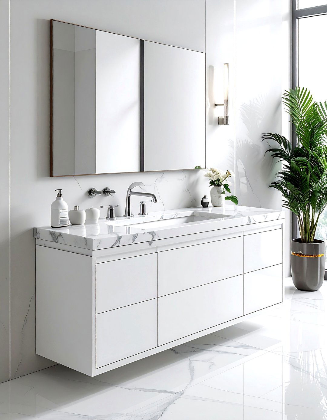 Marble Top Vanity - 30 bathroom furniture settings