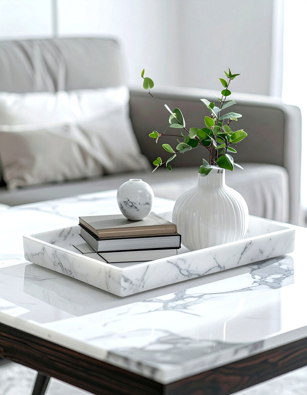 Marble Tray - 30 marble decor ideas