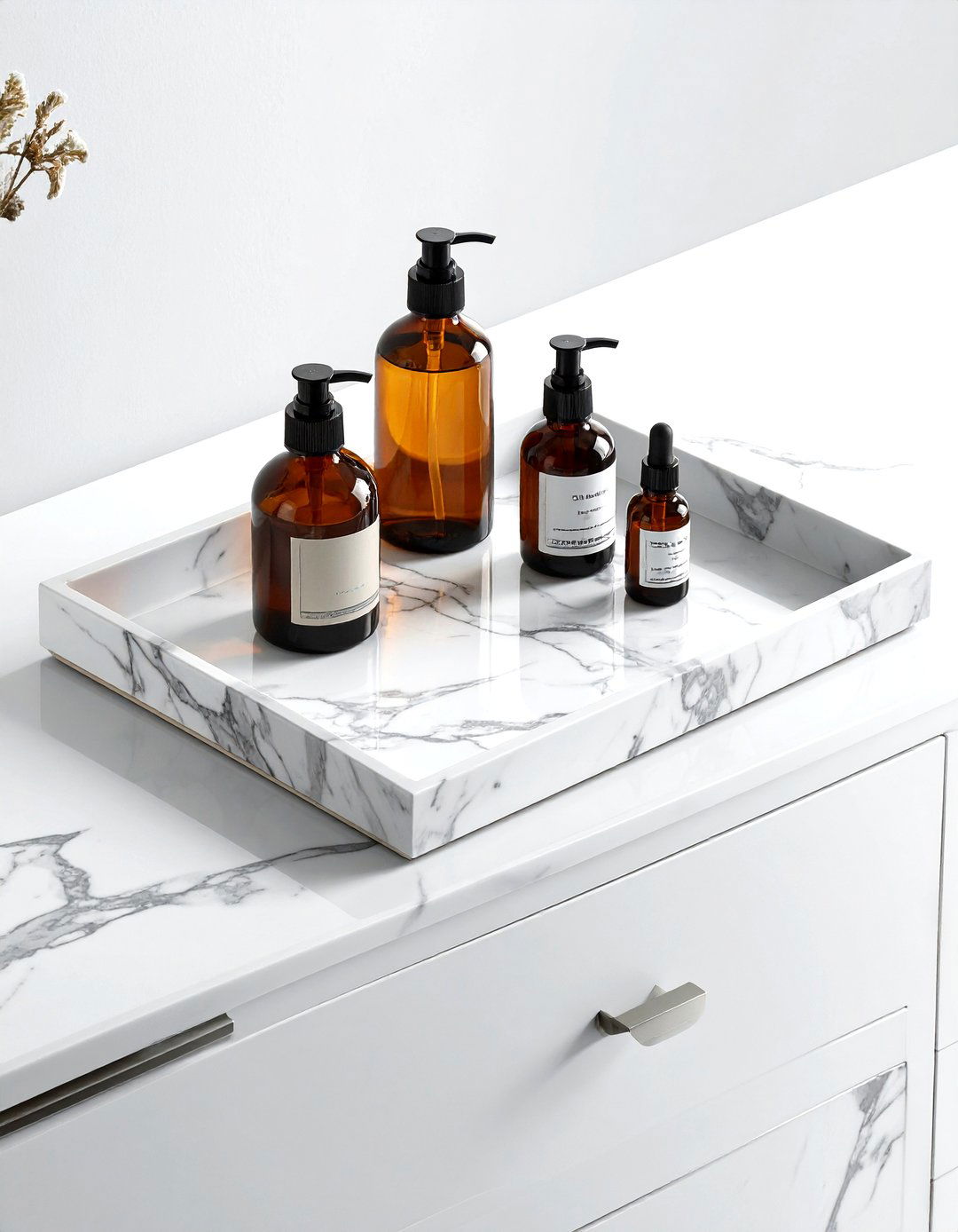 Marble Tray Organizer - 30 chest of drawers decor ideas