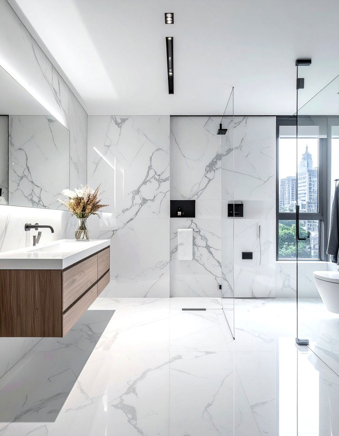 Marble Urban Bathroom - 30 urban bathroom ideas