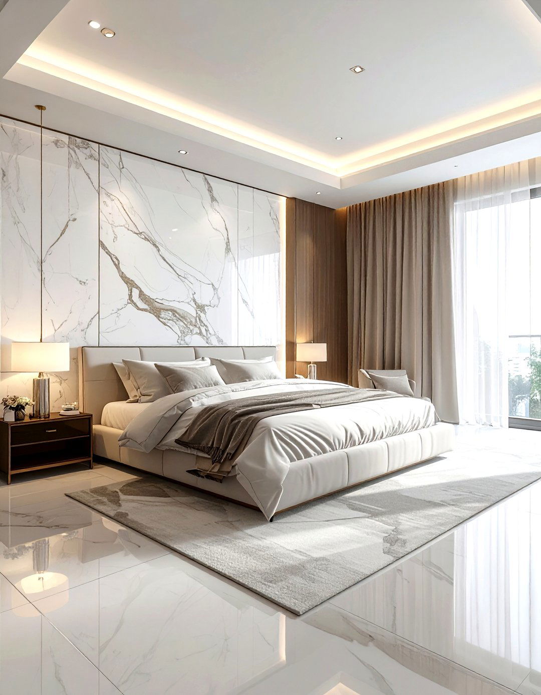 Marble Wall Panel - 30 marble accent ideas