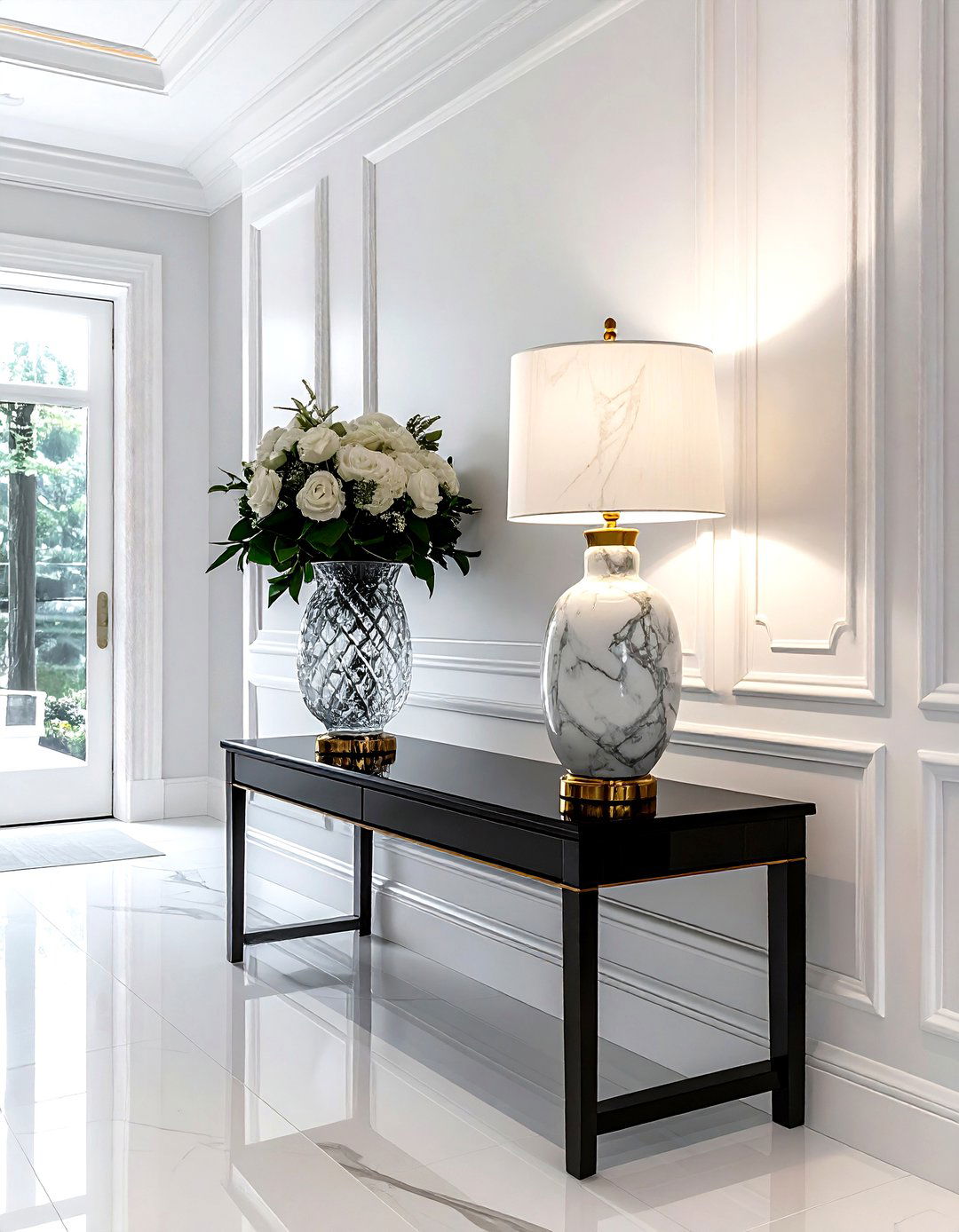 Marble base table lamp - 30 decorative lamp ideas