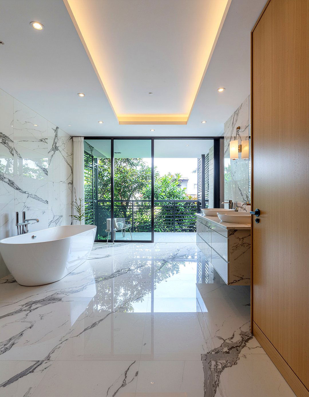Marble bathroom - 30 bathroom gut renovation ideas