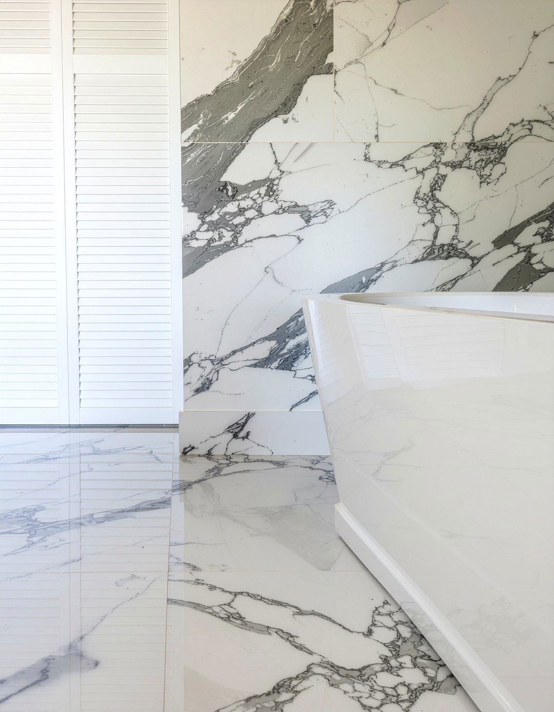 Marble bathroom floor - 30 primary bathroom ideas
