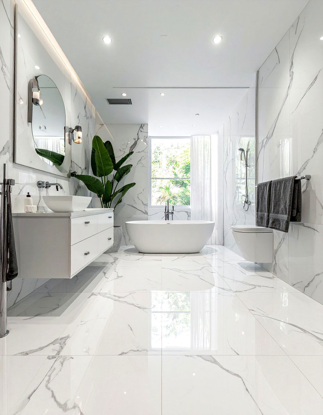Marble bathroom tile - 30 before and after bathroom ideas