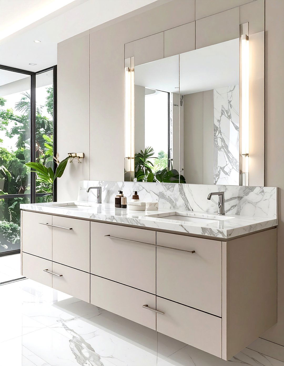 Marble bathroom vanity - 30 McGee and Co decor ideas