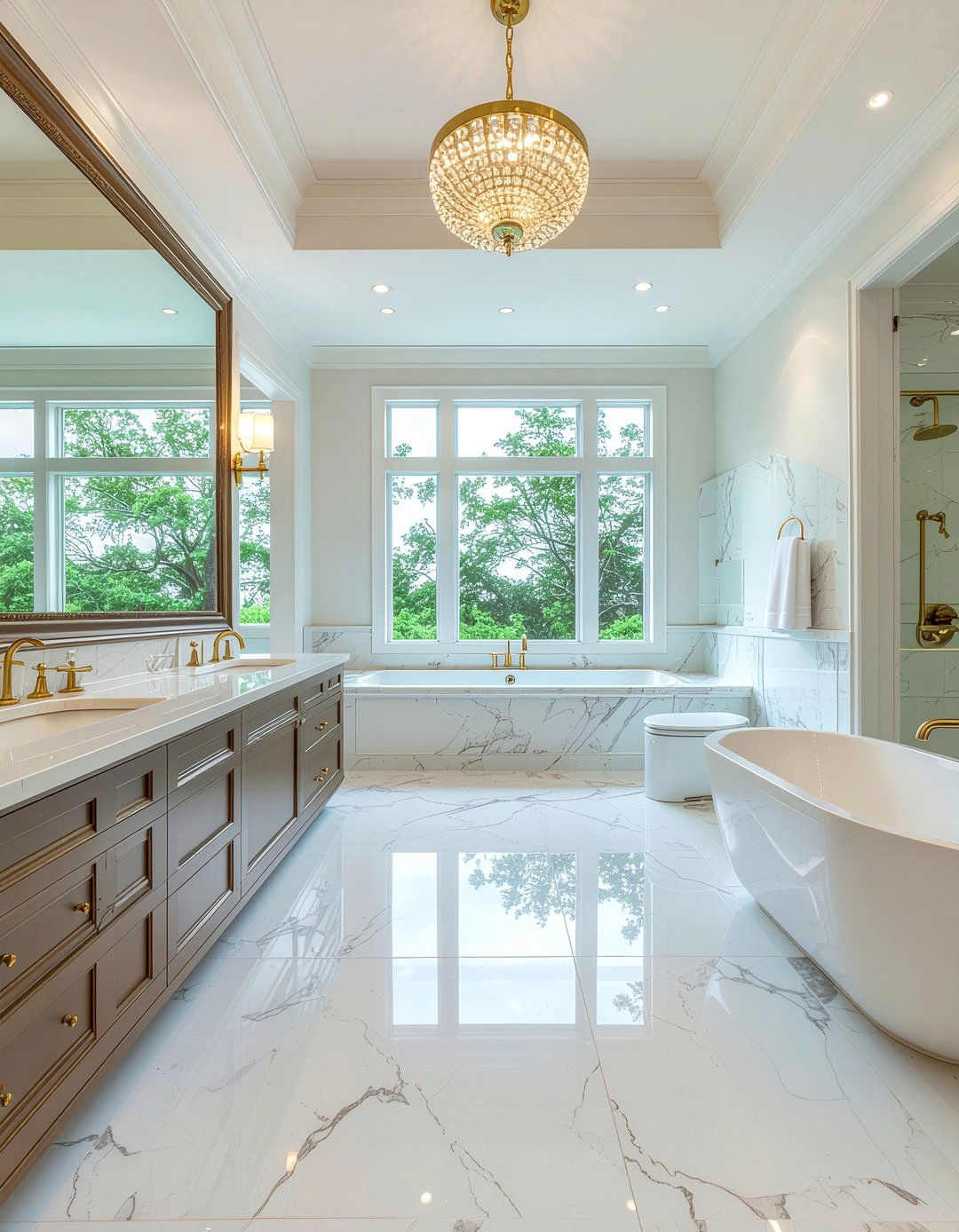 Marble bathroom - 30 bathroom design principles