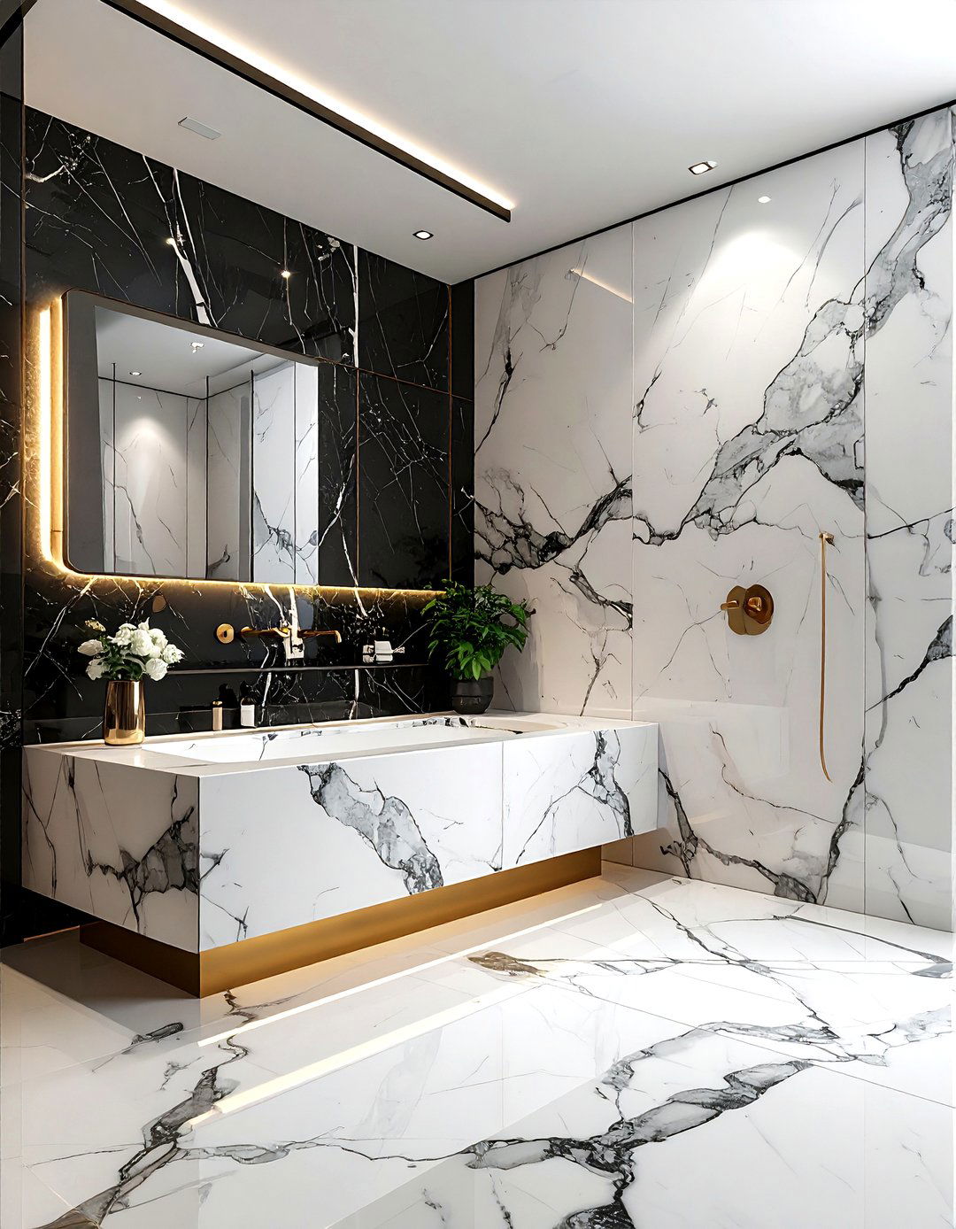 Marble bench in shower - 30 bathroom seating arrangements ideas