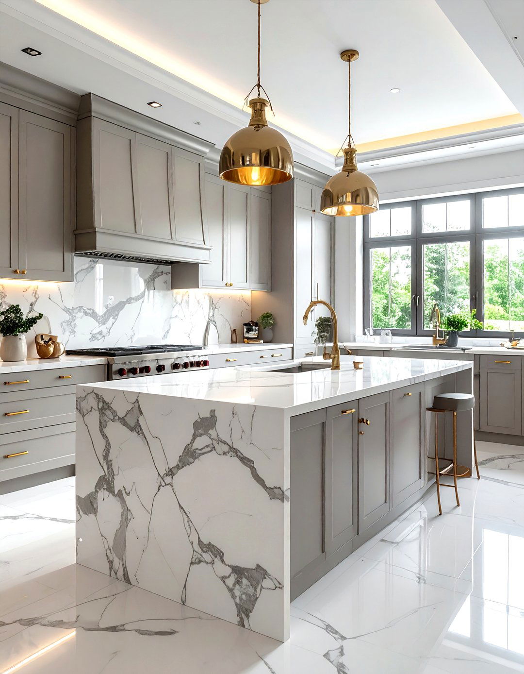 Marble countertop kitchen - 30 uncomplicated kitchen ideas