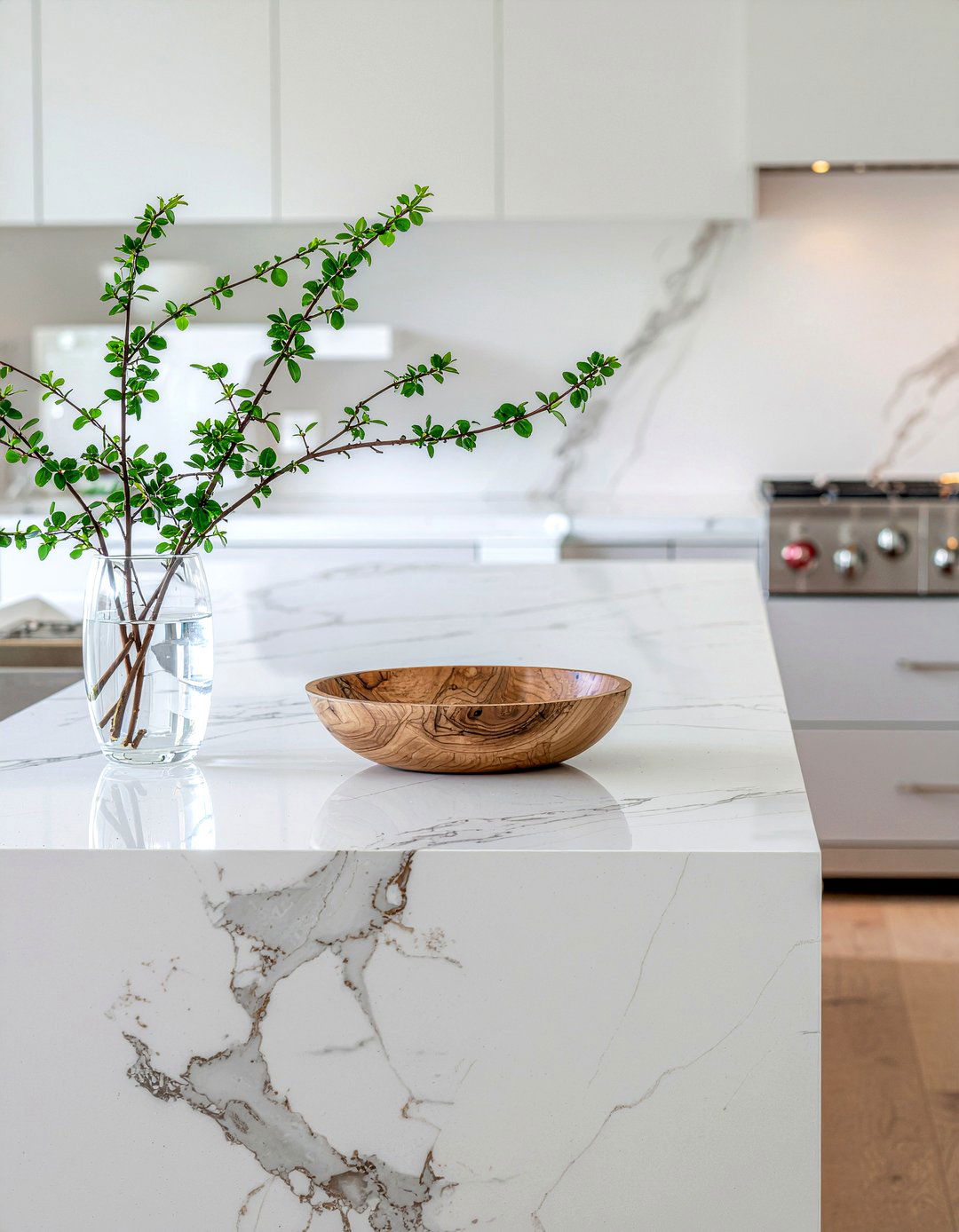 Marble countertop styling - 30 kitchen decor ideas