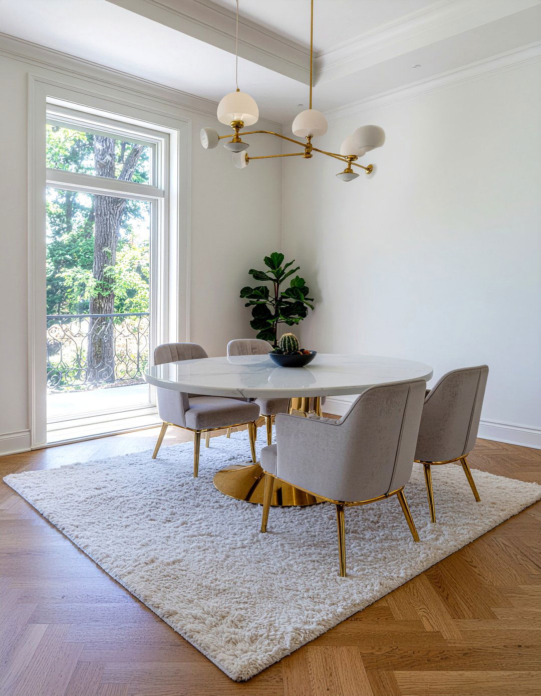 Marble dining table - 30 must-see dining room ideas