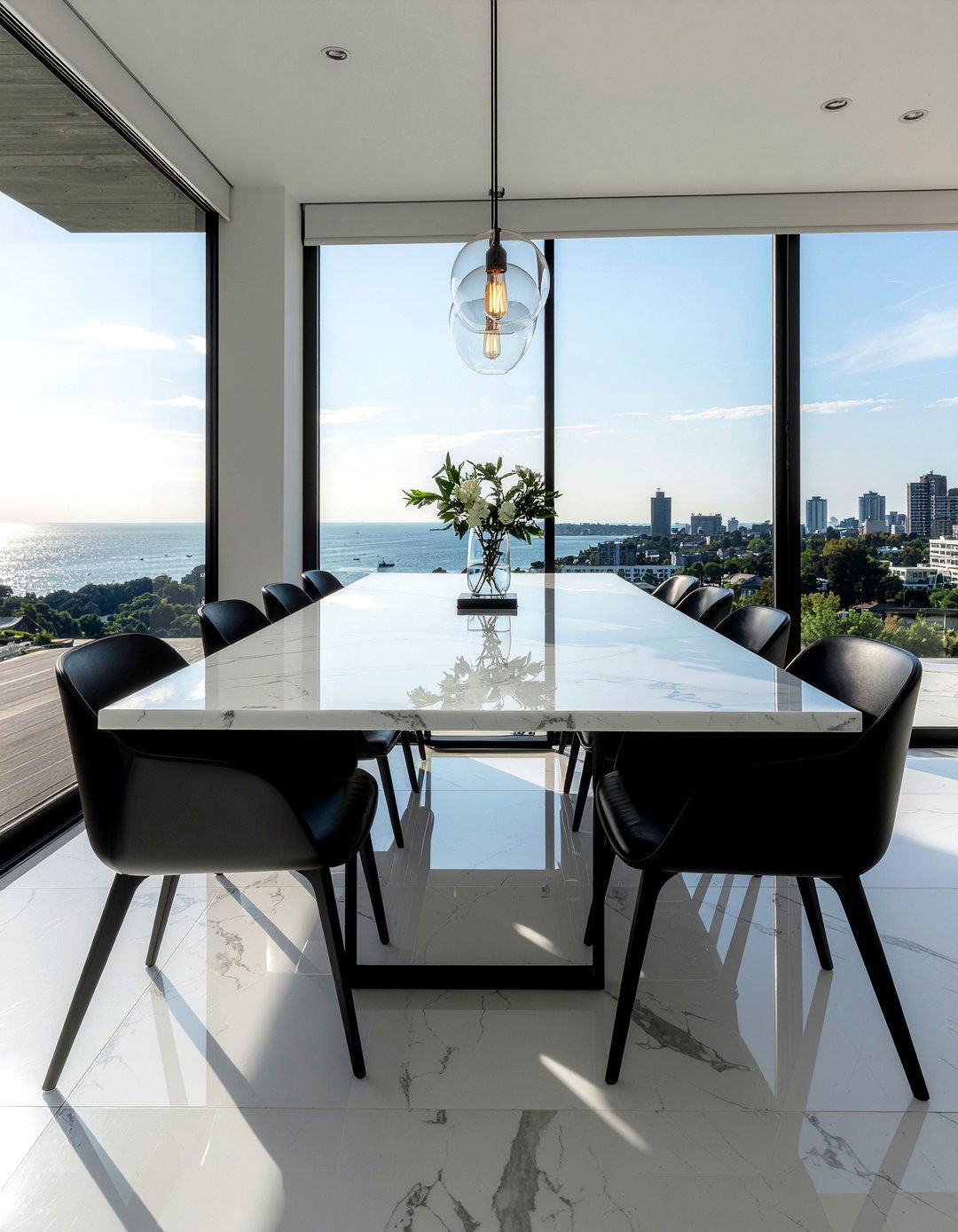 Marble dining table - 30 photo-worthy dining room ideas