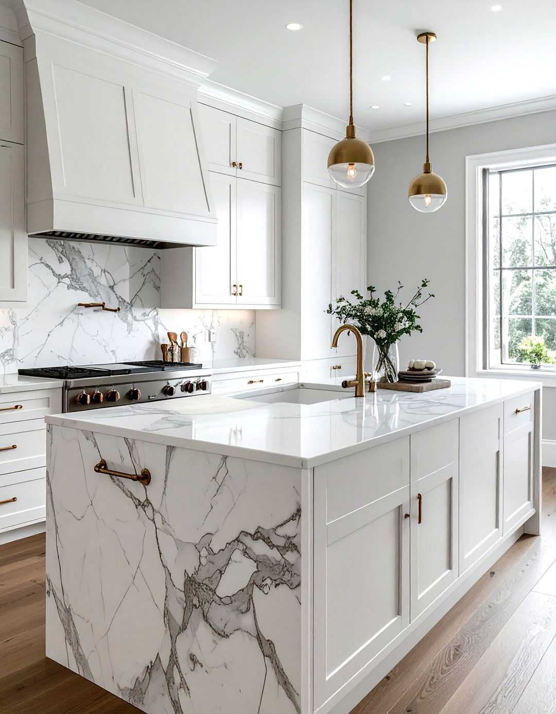 Marble farmhouse sink - 30 farmhouse sink kitchen ideas