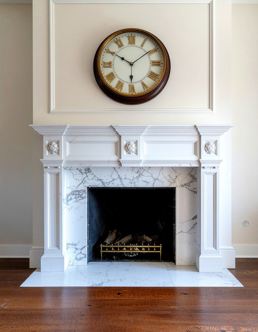 Marble fireplace mantel - 30 Georgian dining room ideas