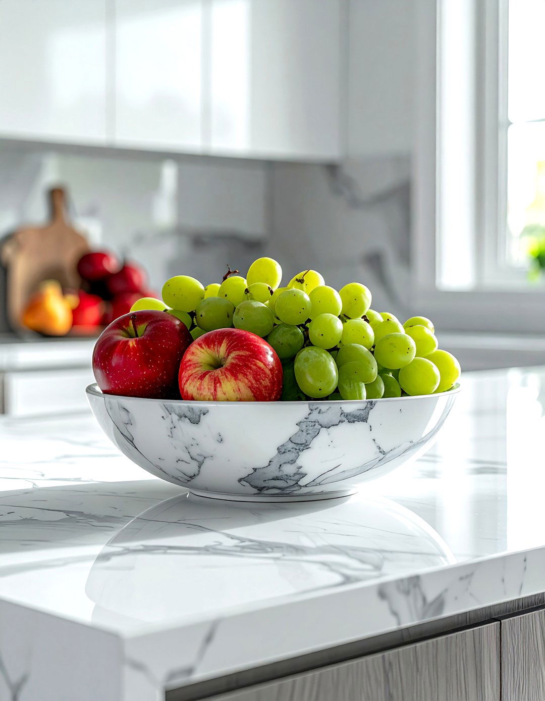 Marble fruit bowl - 30 fruit bowl ideas