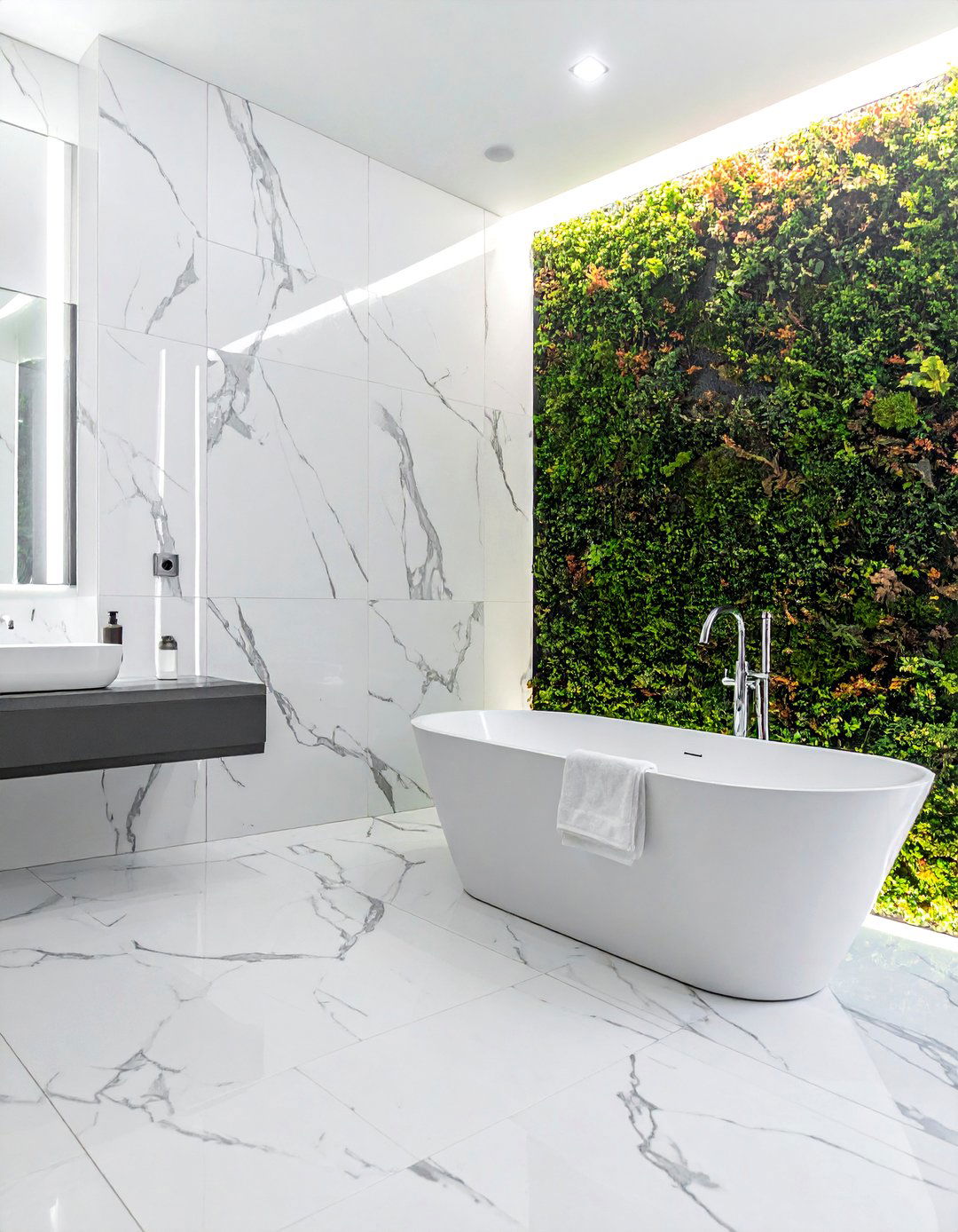 Marble look ceramic bathroom - 30 ceramic bathroom ideas