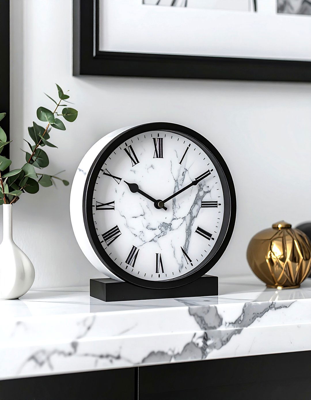 Marble mantel clock - 30 living room mantel clocks