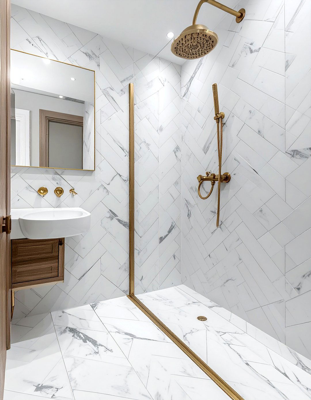 Marble subway tile - 30 bathroom update ideas