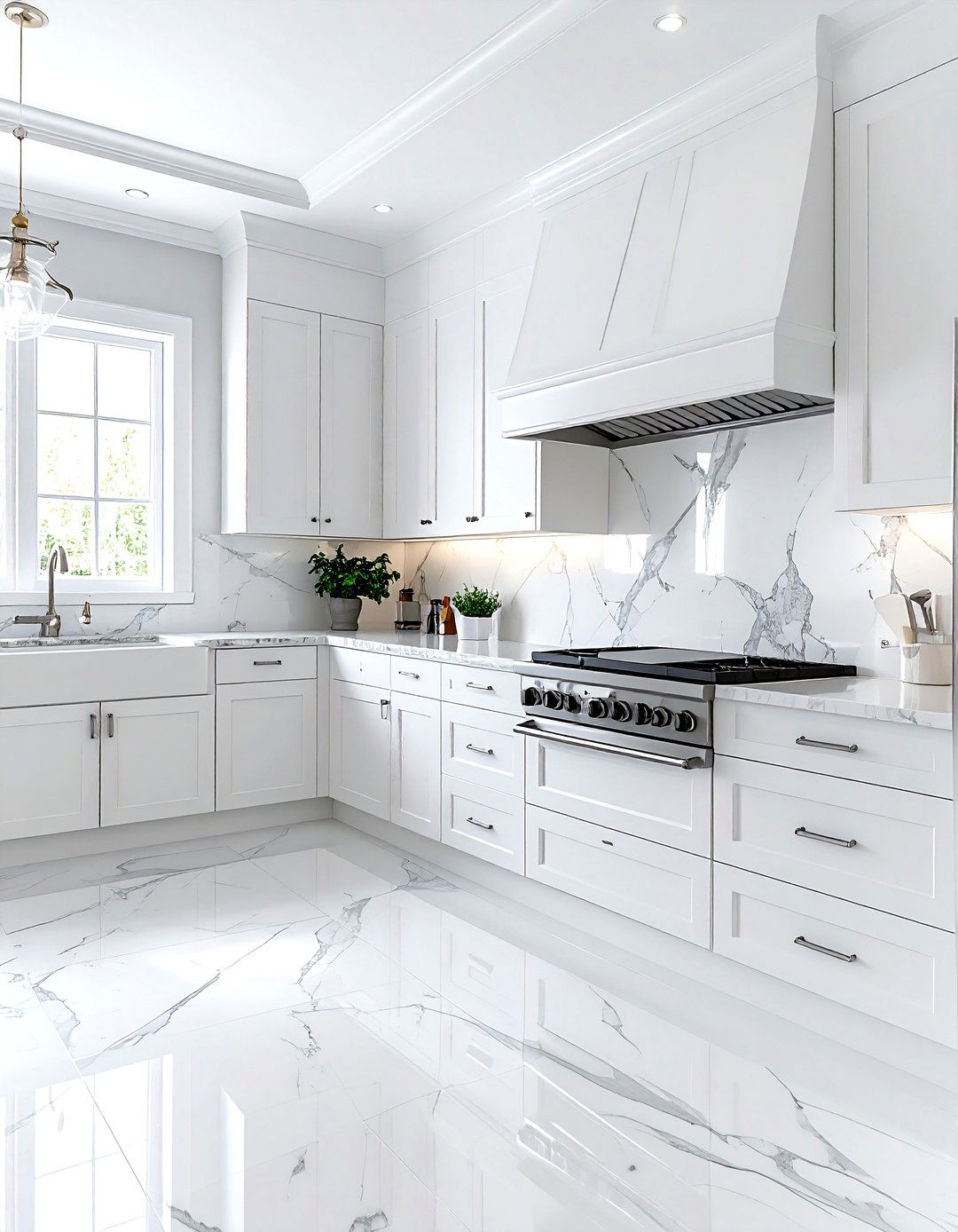 Marble tile backsplash - 30 stone decor ideas