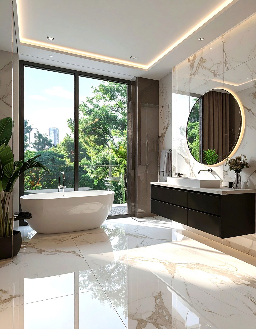 Marble tile bathroom - 30 parade of homes bathroom ideas