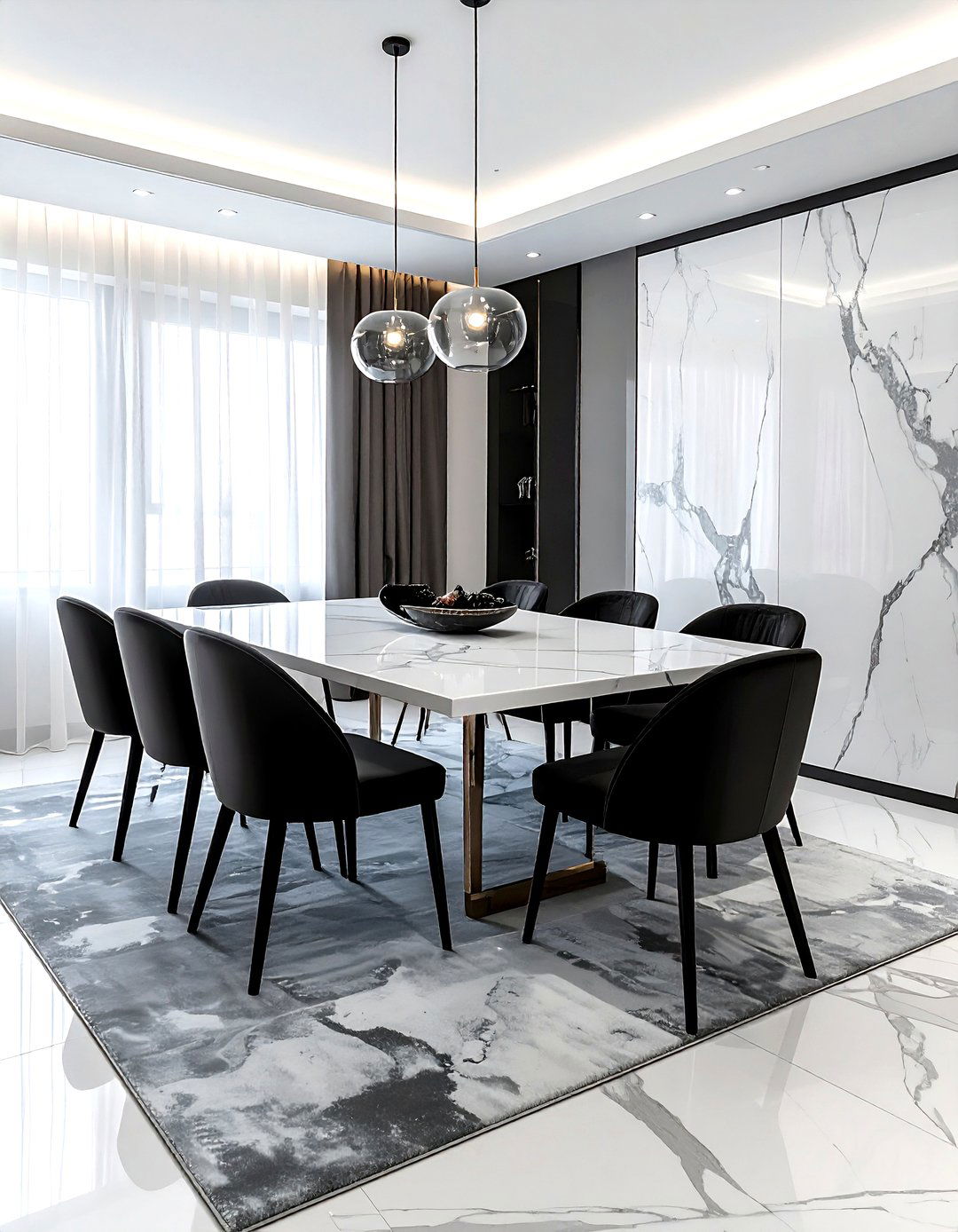 Marble top dining room - 30 dining room room settings